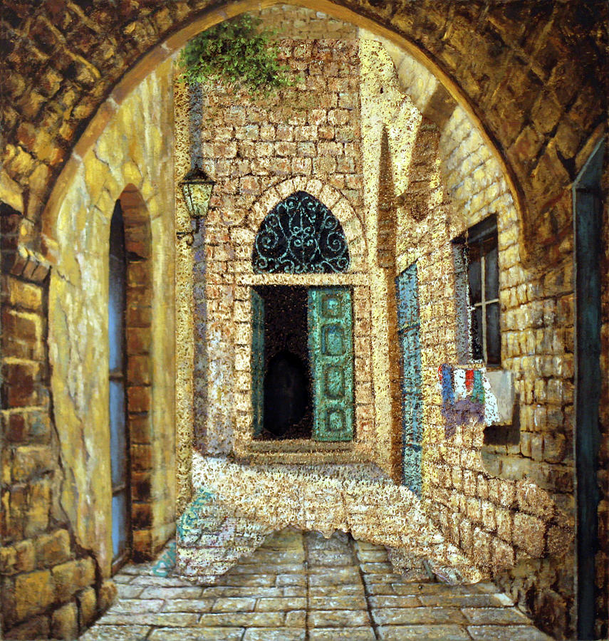A Mediterranean alley Painting by Miki Karni