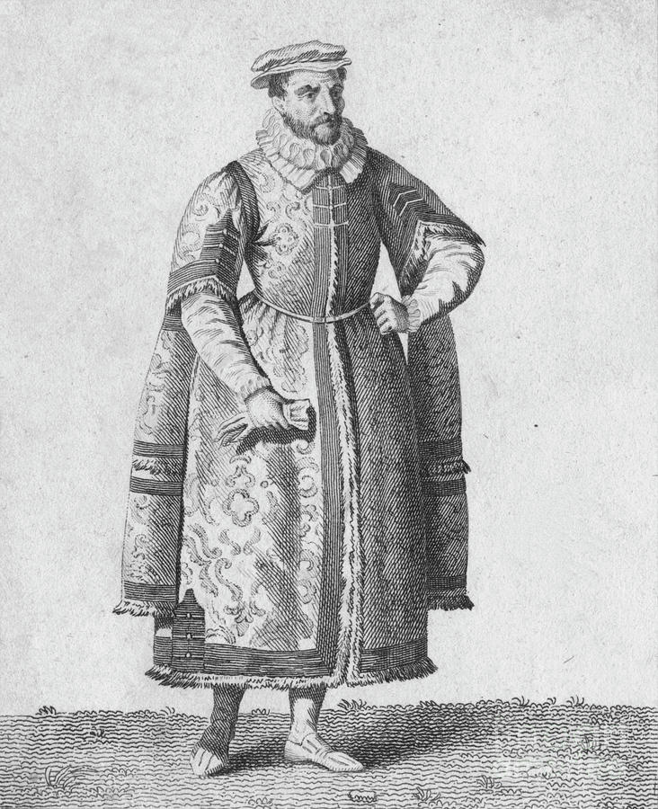 A Merchant - Dress Of Eminent Citizens Drawing by Print Collector