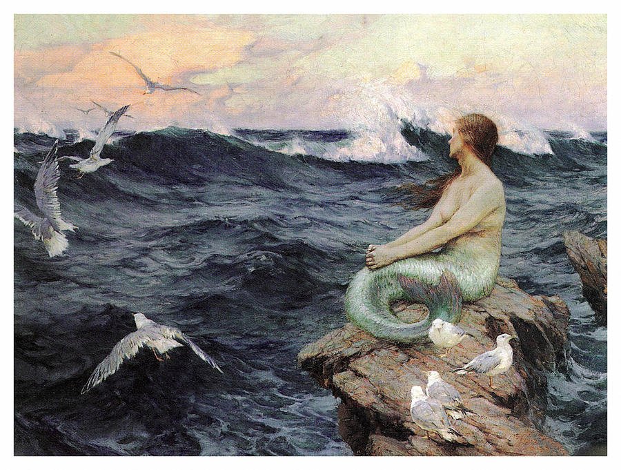 A Mermaid Painting by Charles Murray Padday