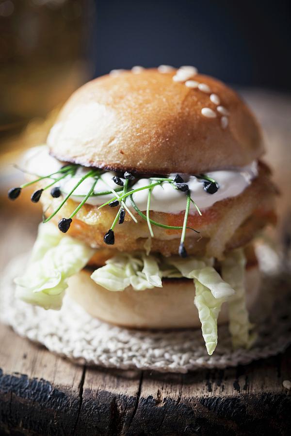 A Mini Fish Burger Photograph by Malgorzata Stepien