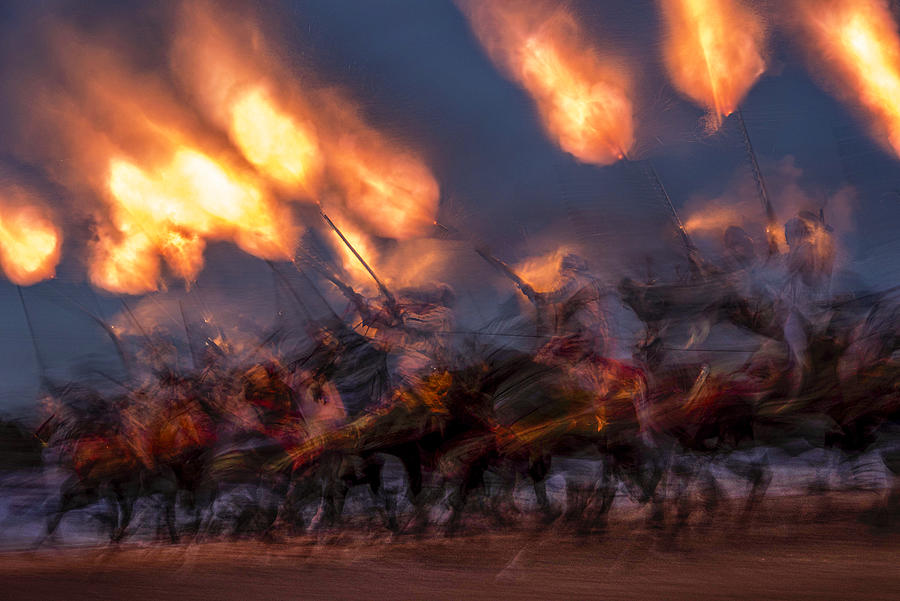 War Photograph - A Moment Of Fire by Yomn Almonla War Photograph - A Moment Of Fire by Yomn Almonla