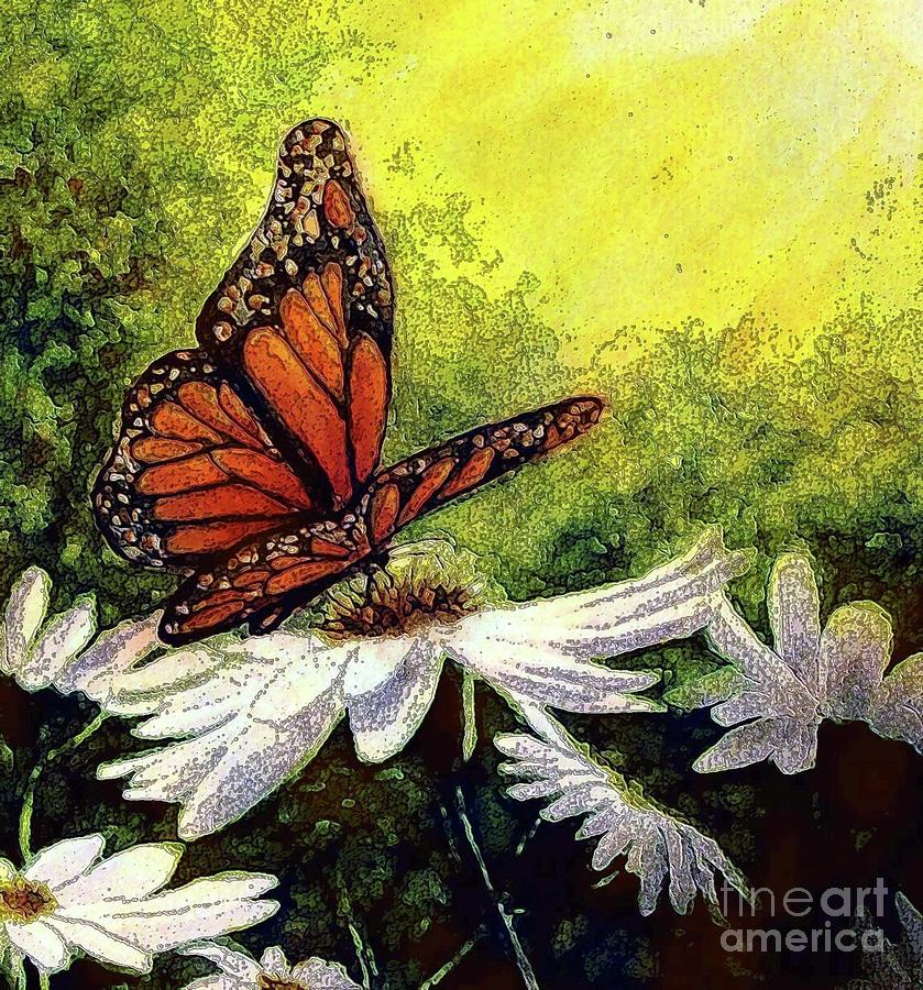 A Monarchs Beauty Painting by Hazel Holland