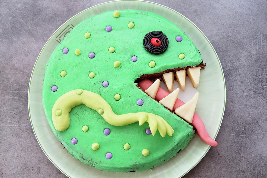 A Monster Cake Decorated With Marzipan Photograph by Lydie Besancon