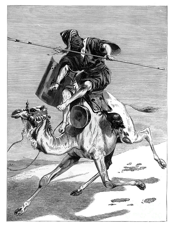 A Moorish Warrior, C1890 Drawing by Print Collector