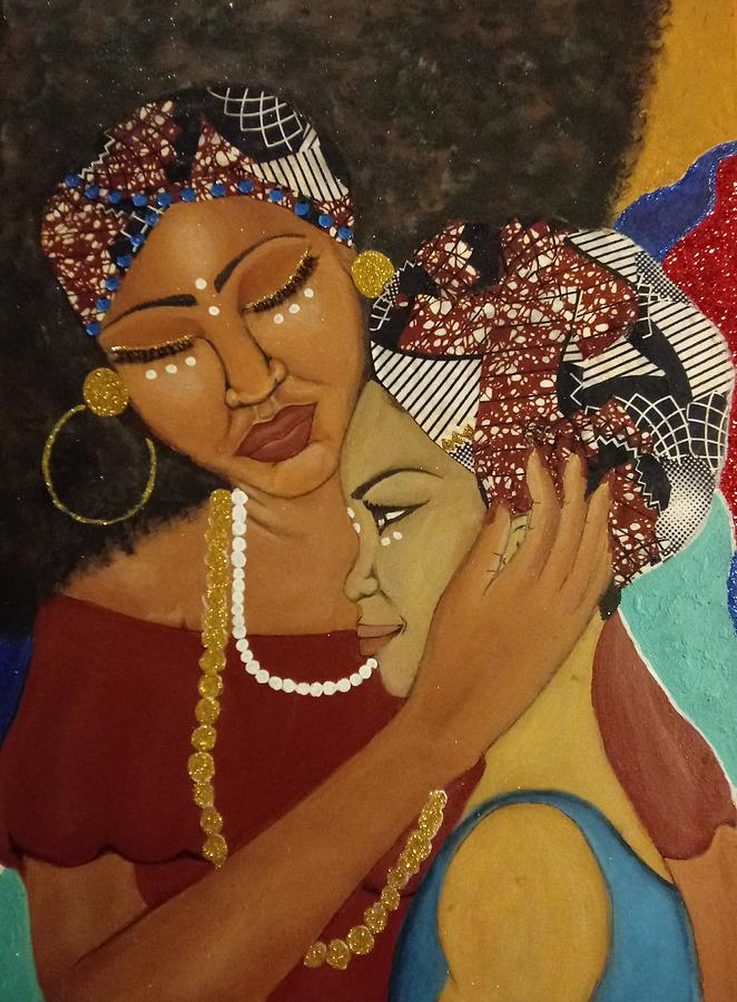 A mothers love Painting by Dishonka Green - Fine Art America
