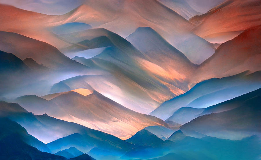 Abstract Photograph - A Mountain Dreamscape by Robin Wechsler