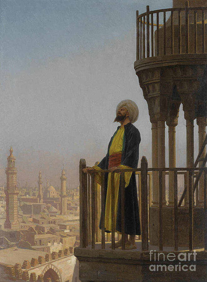 A Muezzin. Artist Gerôme, Jean-léon Drawing by Heritage Images