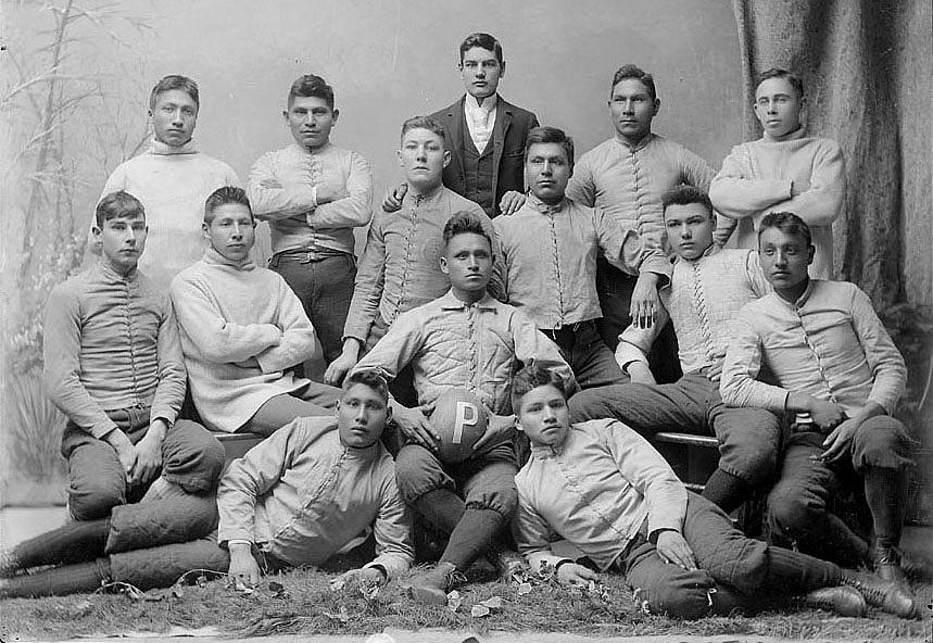A Native American College Football Team The Pirates 1879 2 Painting