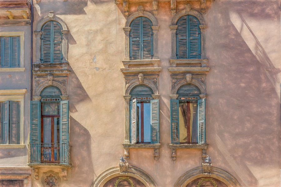 A New Day in Old World  Verona Photograph by Marcy Wielfaert