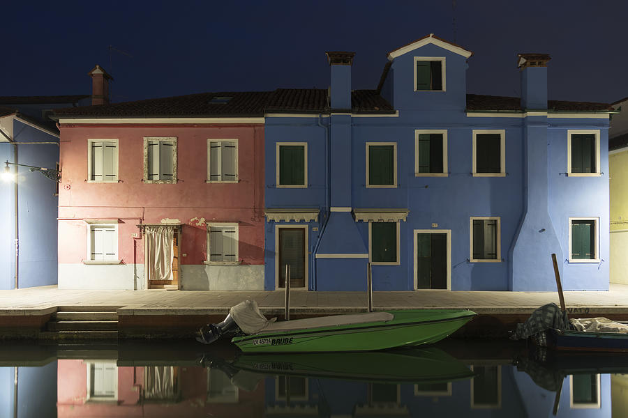 Architecture Photograph - A Night In Burano by Emanuela Sol