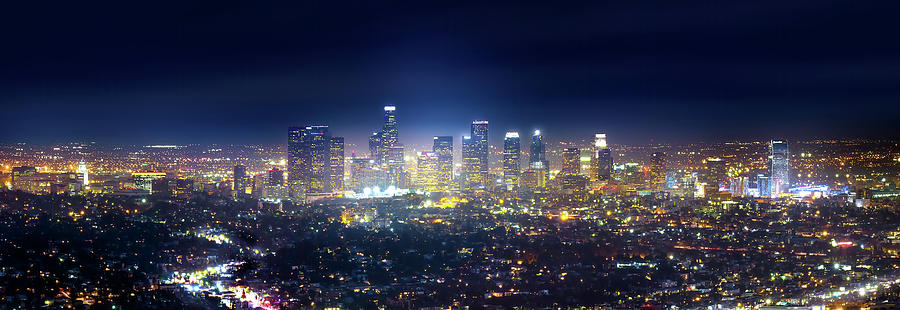 A Night in Los Angeles Photograph by Mark Andrew Thomas