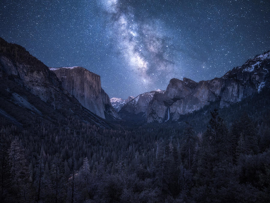 Landscape Photograph - A Night In Yosemite by Daniel Fleischhacker