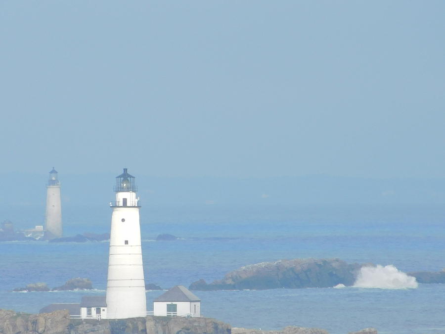 A Pair of Lighthouses Photograph by Catherine Gagne