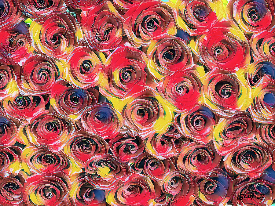 A Panel of Roses by Bearj B Photo Art A Panel of Roses by Bearj B Photo Art