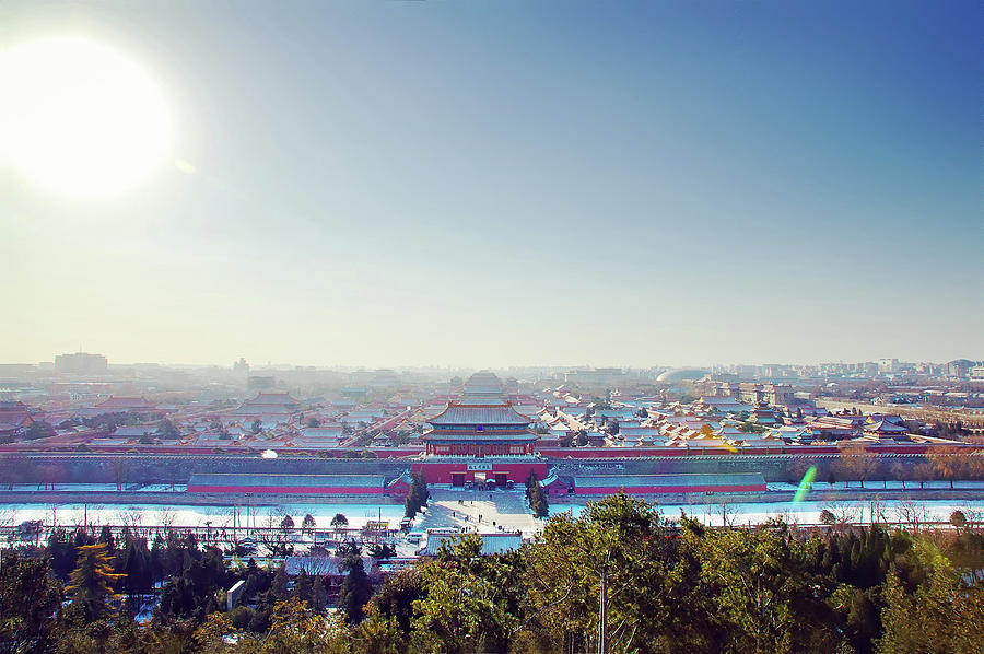 A Panoramic View Of Forbidden City In Photograph by Adad