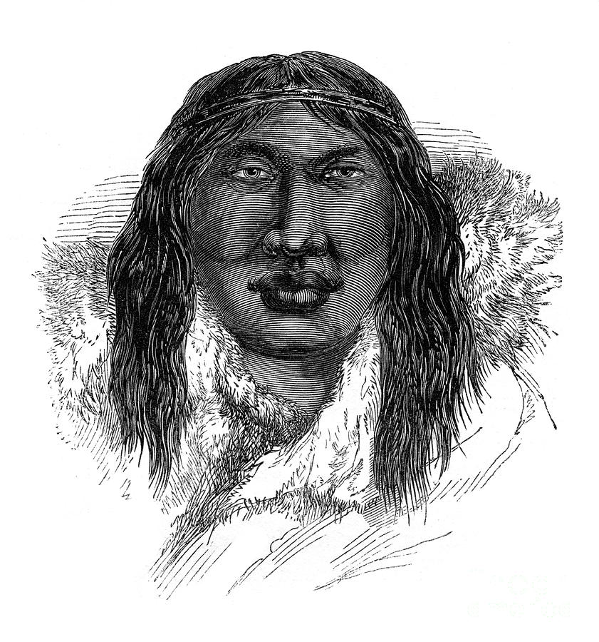A Patagonian, 1848 Drawing by Print Collector