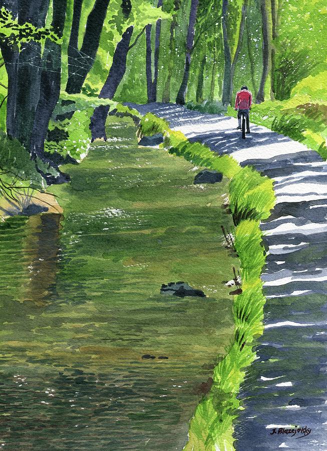 On the trail Painting by Jeff Blazejovsky