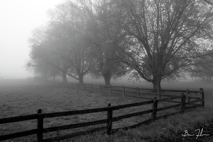 Black And White Photograph - A Pennsylvania Morning by Fivefishcreative