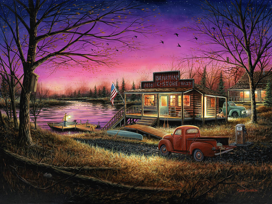 Sunset Landscape Art Print - Simply Perfect – Chuck Black Art