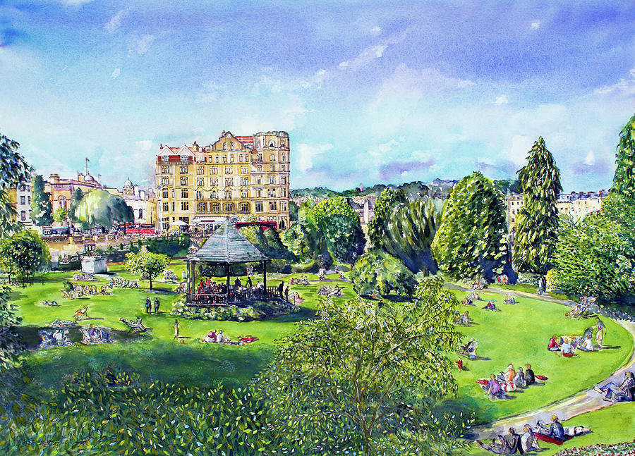 A Perfect Sunday In The Park Painting by Seeables Visual Arts