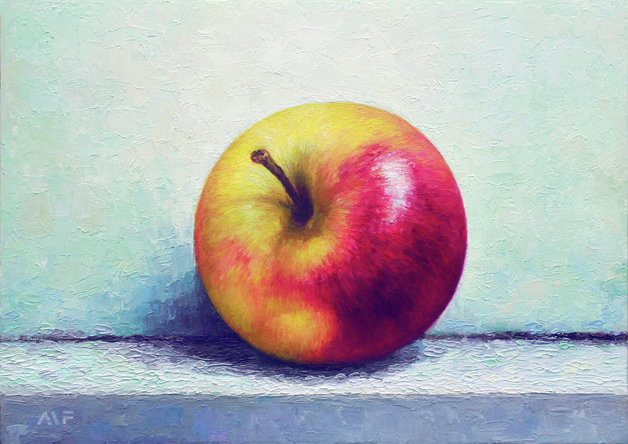 Oil Painting Painting - A Perfect Treat by Anna Van Fleet Oil Painting Painting - A Perfect Treat by Anna Van Fleet