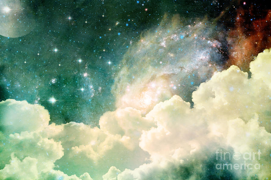 Sparkle Photograph - A Photo Based Cloudscape With Clouds by Stephanie Frey Sparkle Photograph - A Photo Based Cloudscape With Clouds by Stephanie Frey