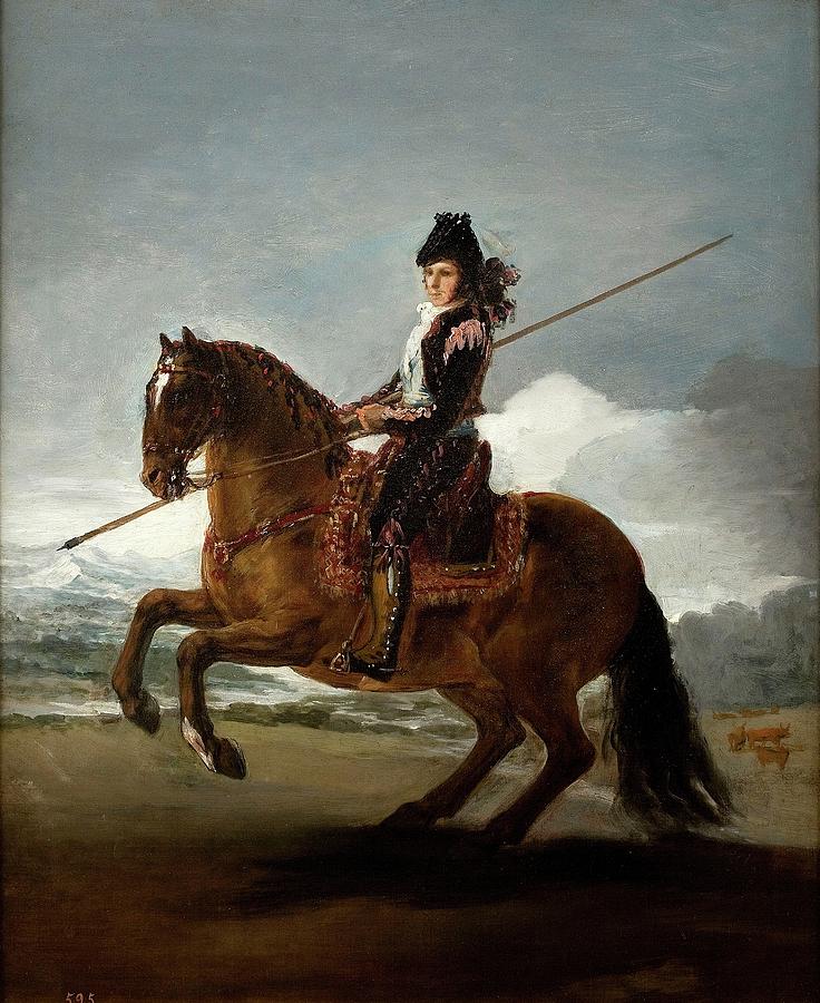 A Picador, 1791-1792, Spanish School, Oil on canvas, 57 cm x 47... Painting by Francisco de Goya -1746-1828-