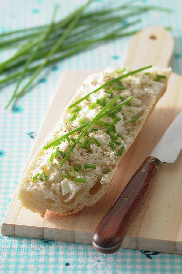 A Piece Of Bread Topped With Mackerel Rillette Photograph by Jean-christophe Riou