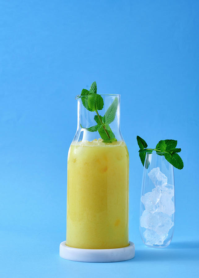 A Pina Colada With Pineapple, Coconut Milk And White Grape Juice Photograph by Great Stock!