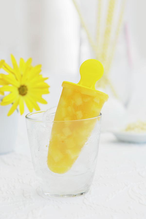 A Pineapple Ice Lolly Photograph by Esther Hildebrandt