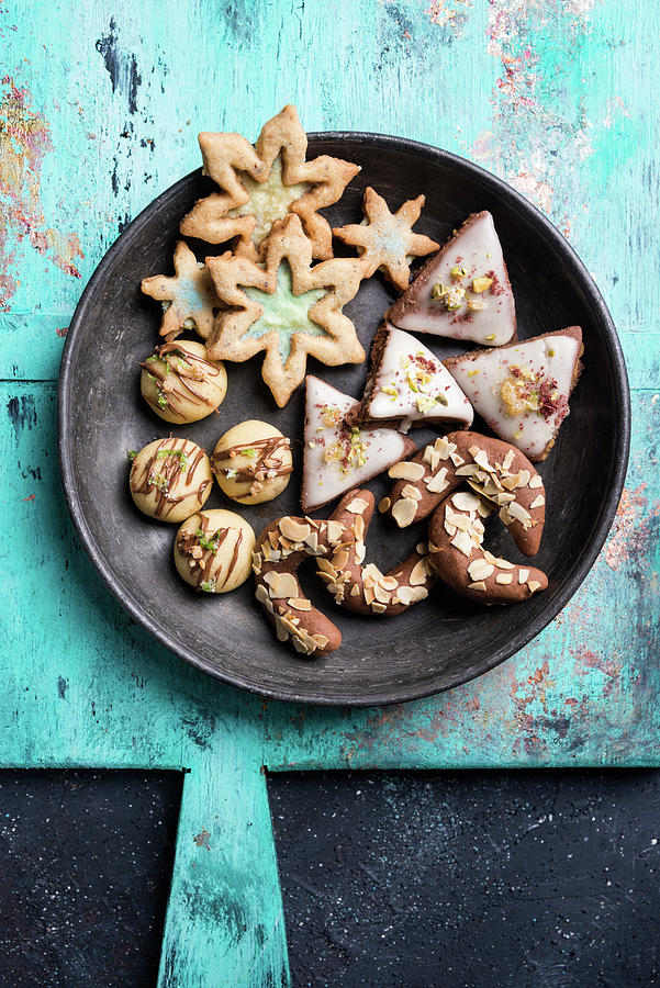 A Plate Of Christmas Cookies Photograph by Kati Neudert
