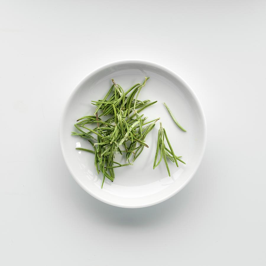 A Plate Of Dried Rosemary Photograph by Feig & Feig