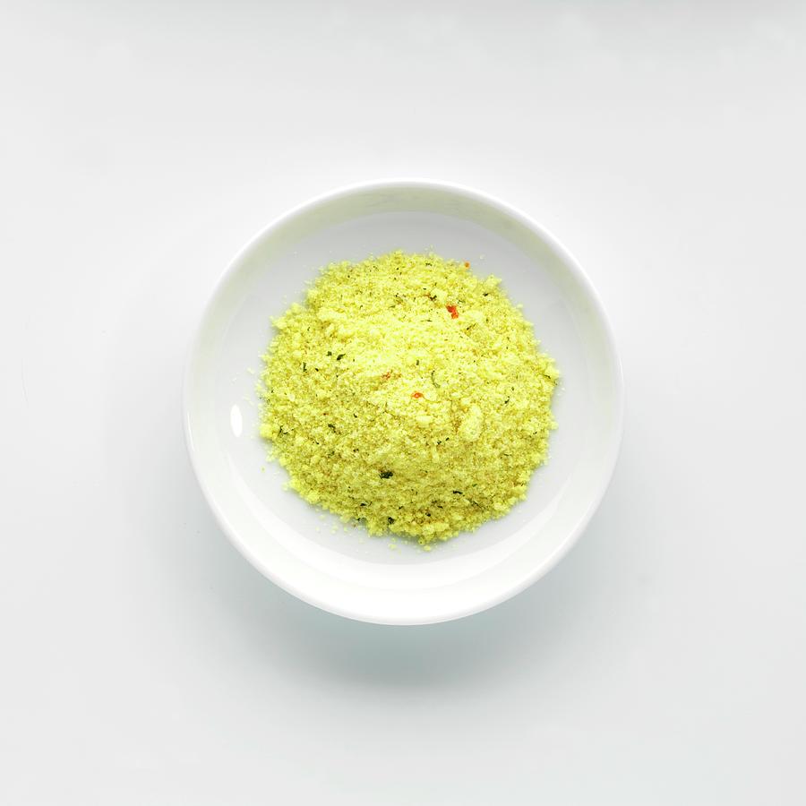 A Plate Of Organic Chicken Stock Powder Photograph by Feig & Feig