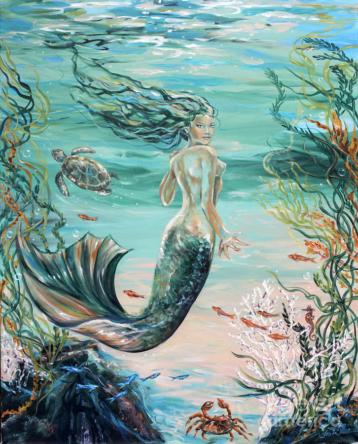 Water Nympth Painting by Linda Olsen