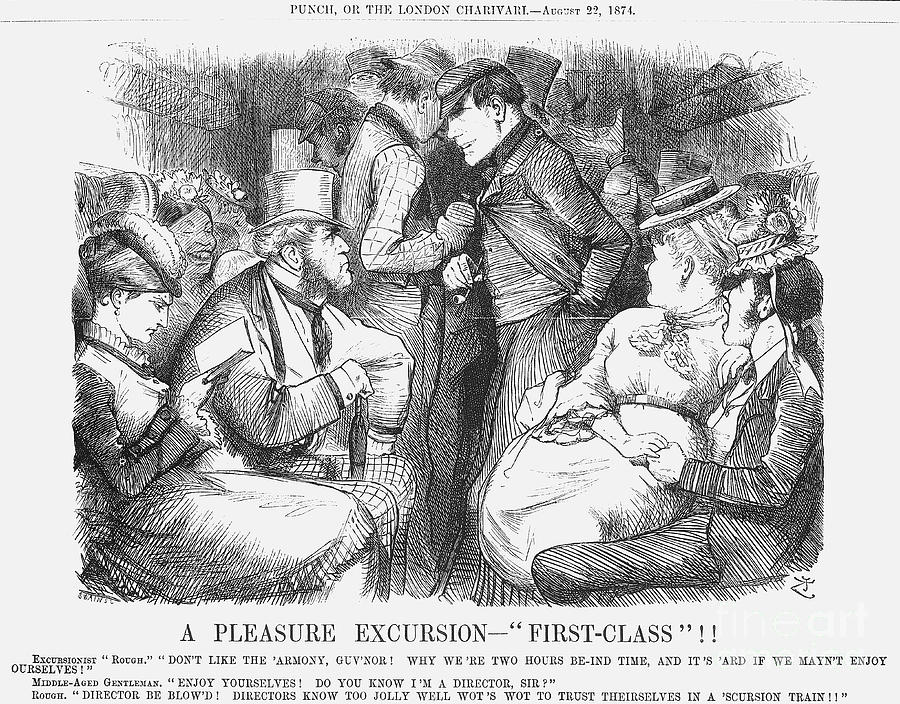A Pleasure Excursion - First-class Drawing by Print Collector