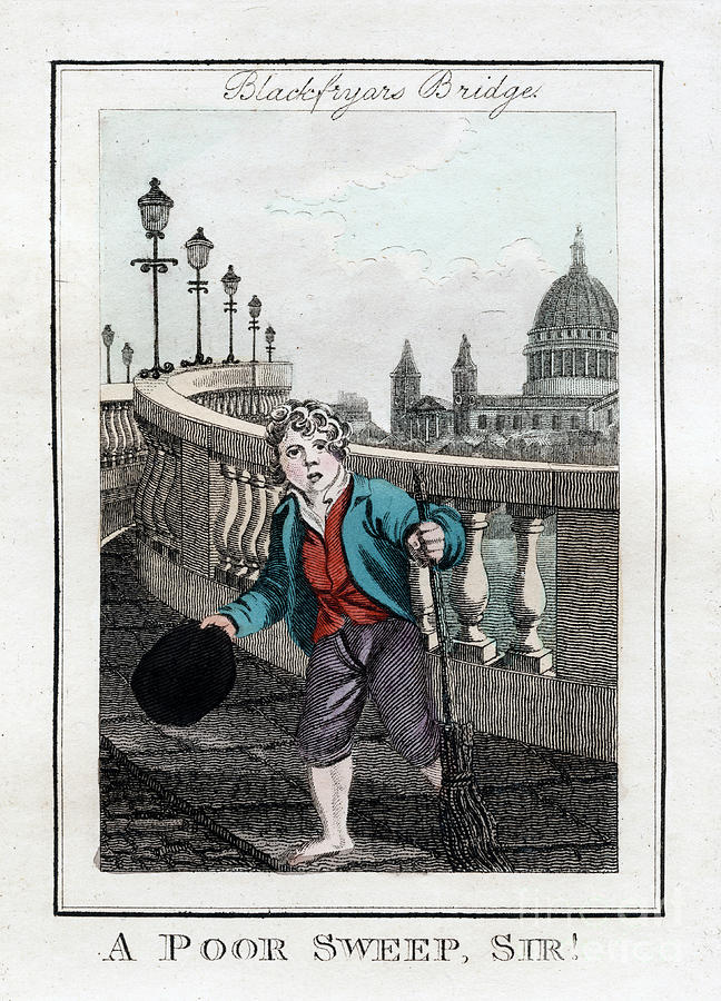 A Poor Sweep, Sir, Blackfriars Bridge Drawing by Print Collector