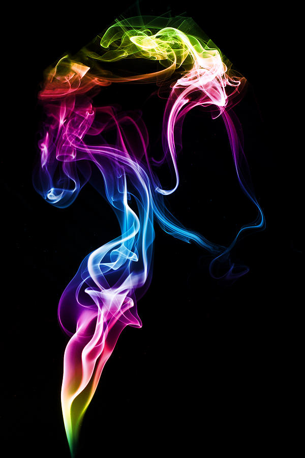 Abstract Photograph - A Portrait In Smoke 2 by Steve Purnell