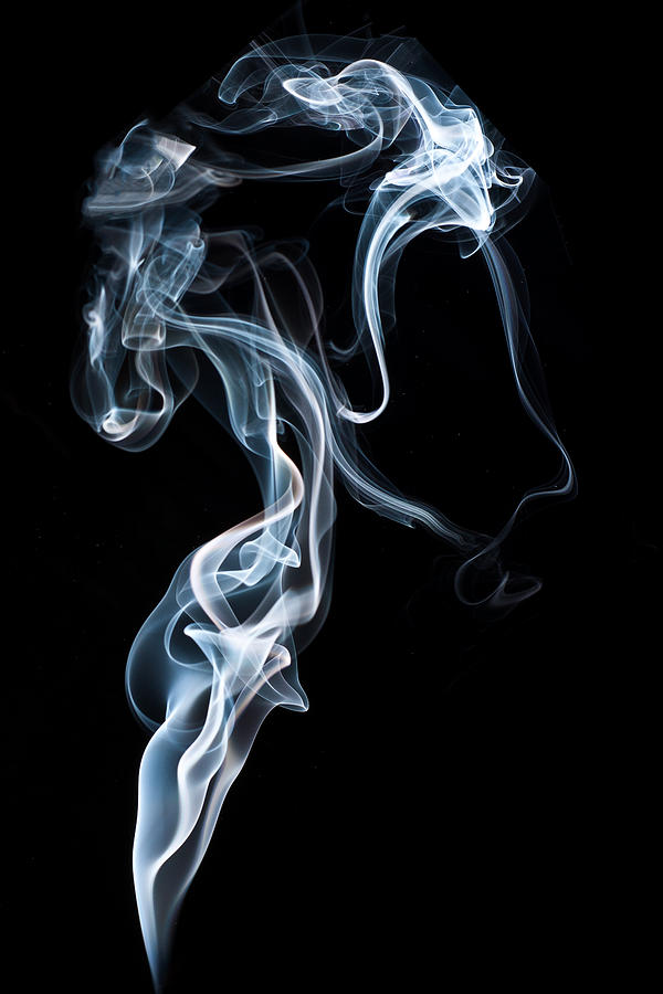 Abstract Photograph - A Portrait In Smoke by Steve Purnell