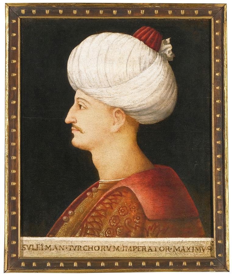 A Portrait Of Suleyman The Magnificent By A Follower Of Gentile Bellini Italy Probably Venice Ci Painting By Celestial Images