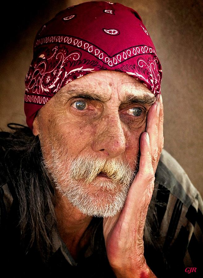 A Portrait Study Of An Old Man Meditating P B Digital Art
