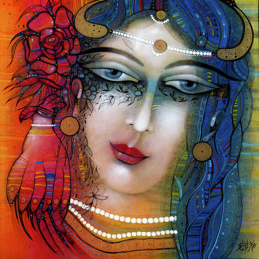 A portrait with pearls by Albena Vatcheva A portrait with pearls by Albena Vatcheva