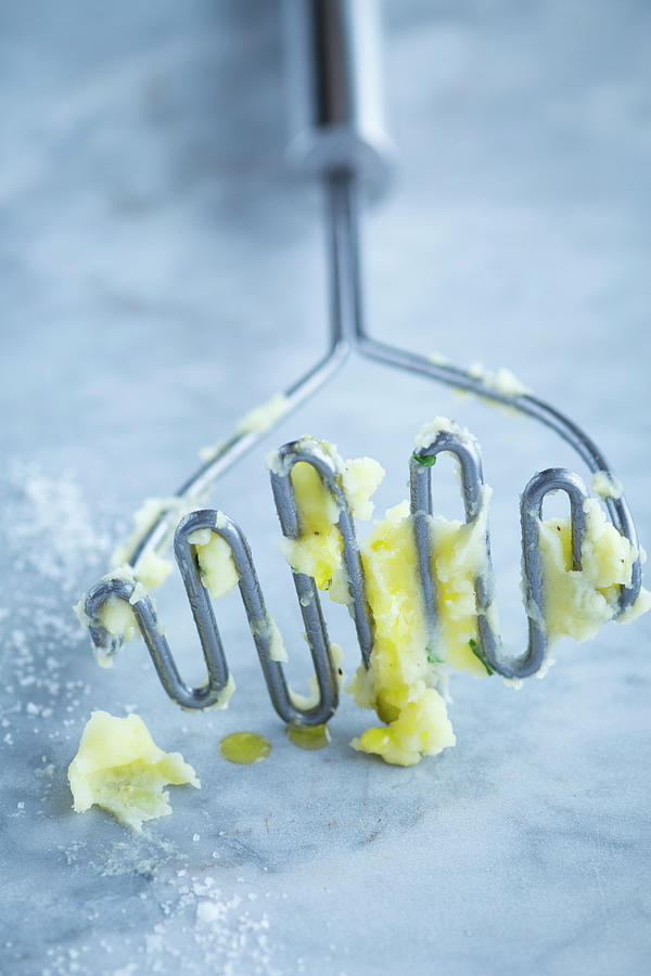 A Potato Masher With Remnants Of Mash Photograph by Eising Studio