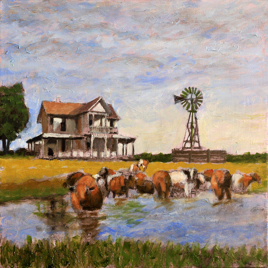 A Prairie Parade Painting by David Zimmerman