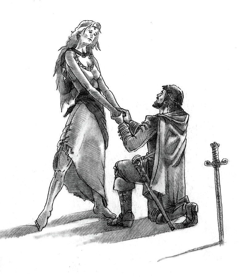 A Princely Proposal Drawing
