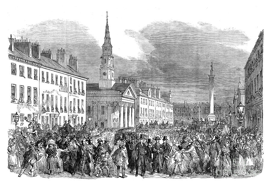 A Procession Of Seceding Ministers Drawing by Print Collector