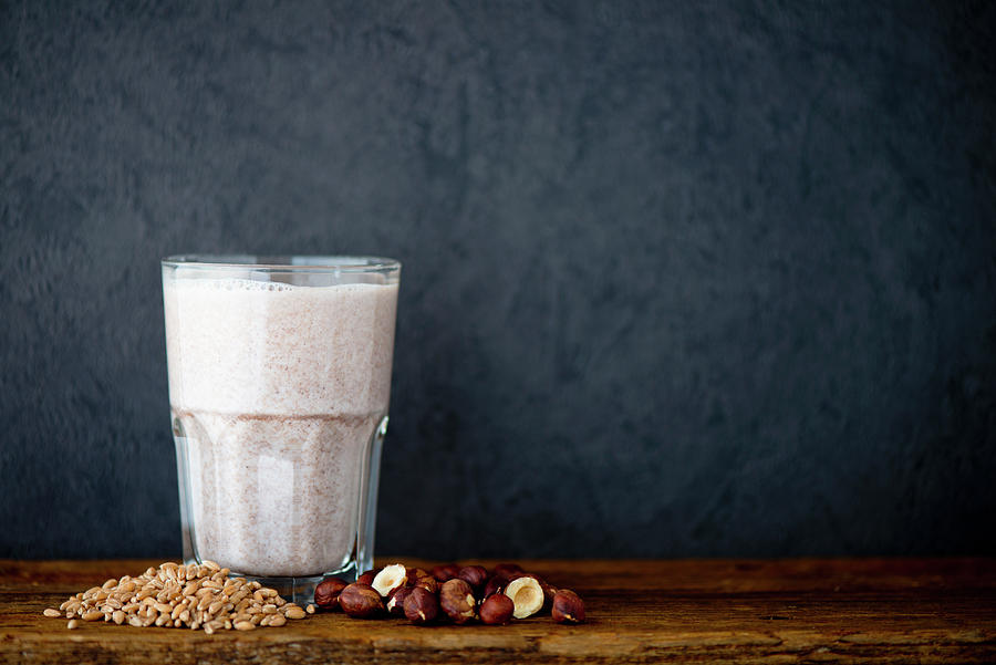A Protein Shake Made With Spelt And Hazelnut Milk Photograph by Jamie Watson