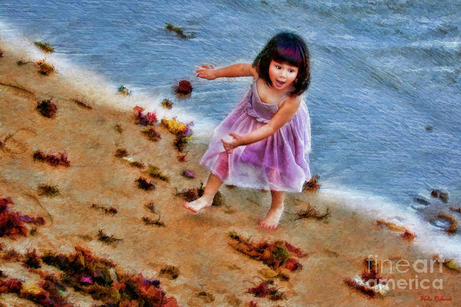 A Purple Dress Beach Day Photograph by Blake Richards