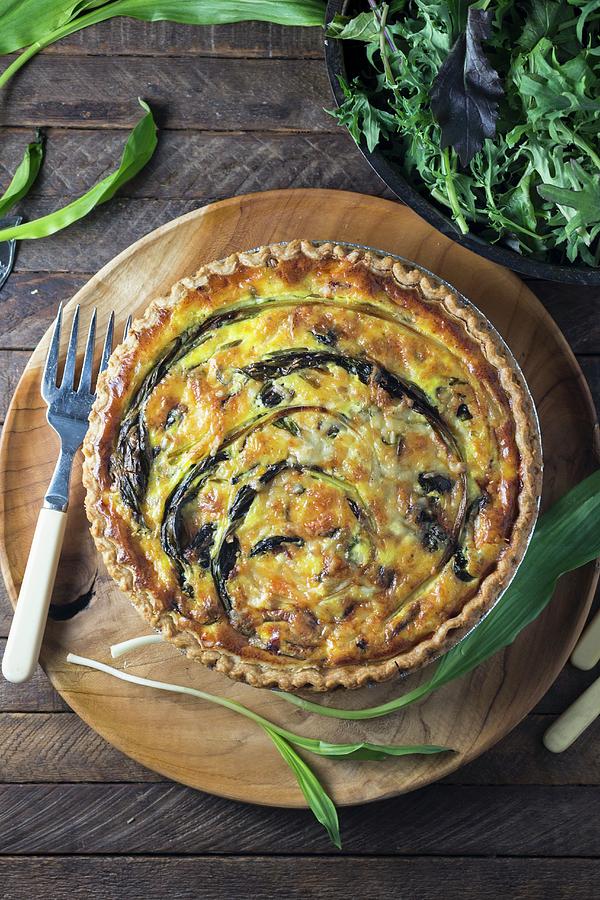 A Quiche With Ramp Photograph by Emily Clifton