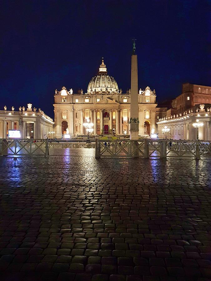 A Quiet Night in Vatican City Photograph by Andrea Whitaker