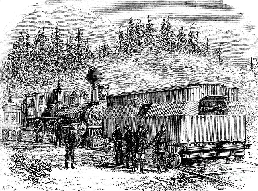 A Railroad Battery, American Civil War Drawing by Print Collector